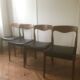 Set de 4 chaises scandinaves  1960