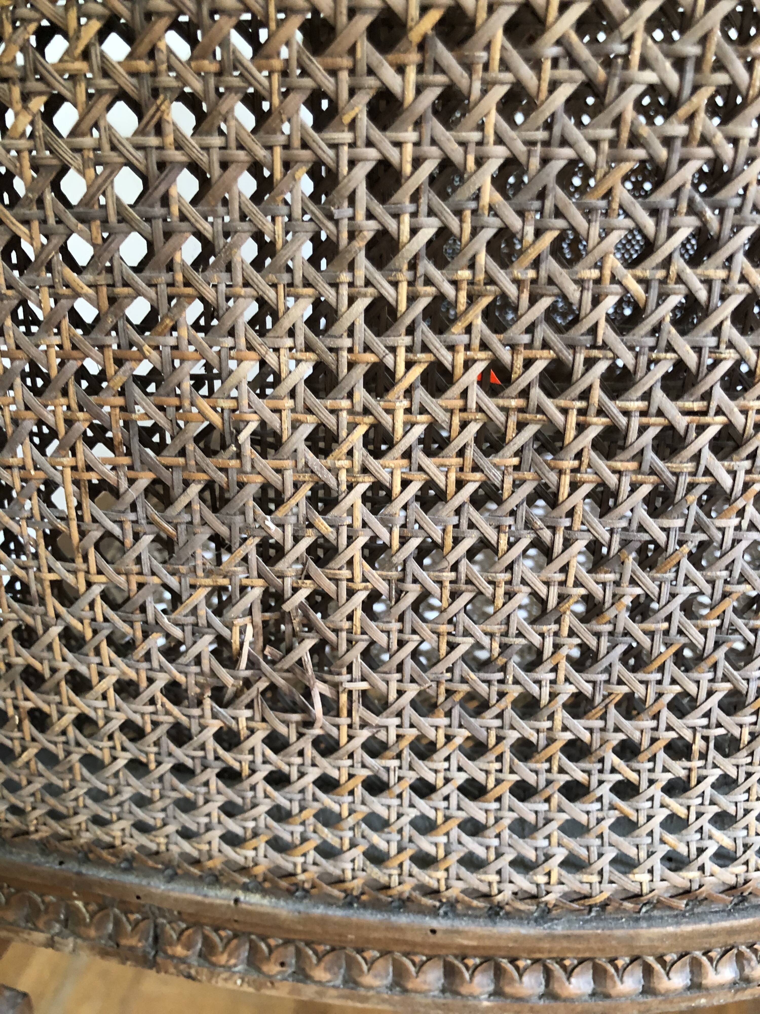 Louis XVI canned armchair