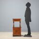 Antique Louis-Philippe bedside table in walnut, Italy, 19th century.