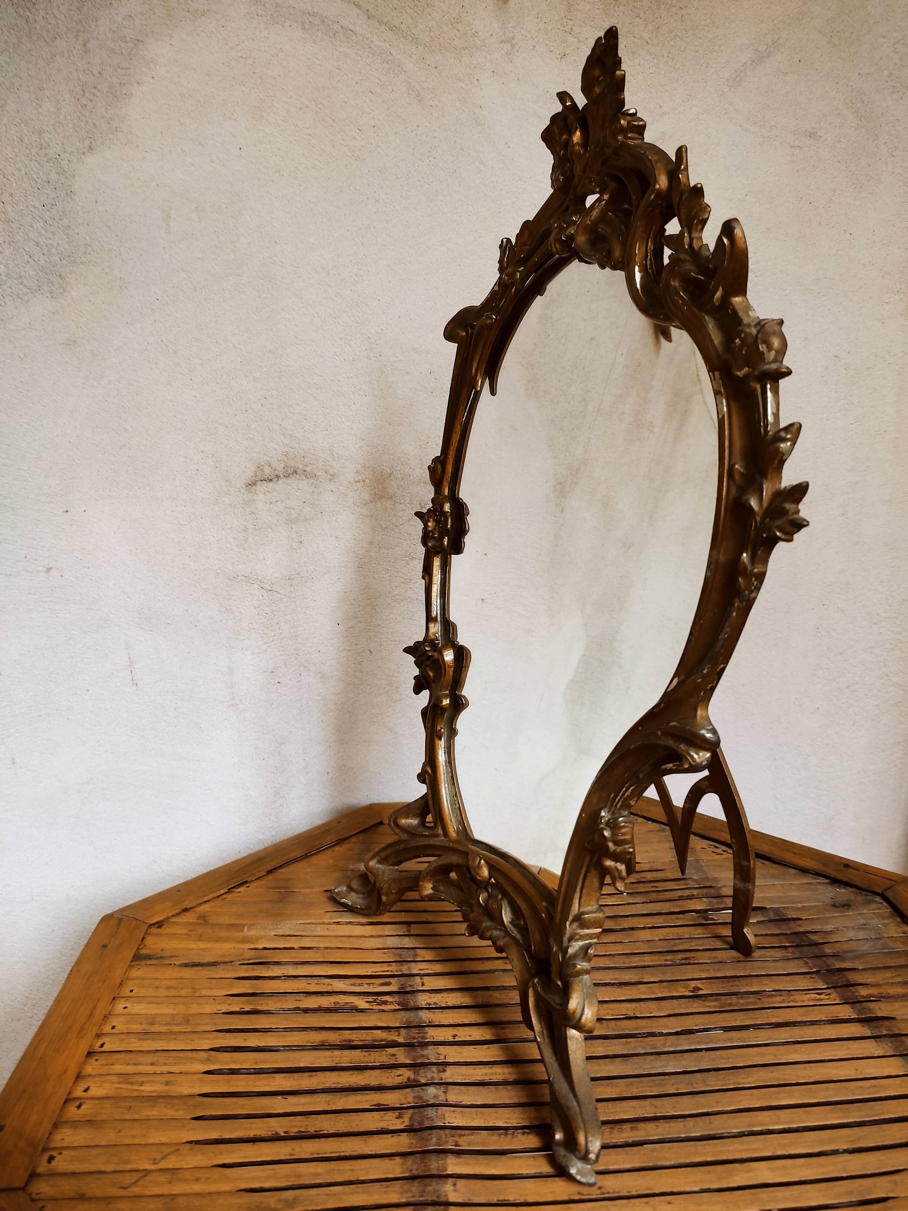 Art Nouveau table mirror