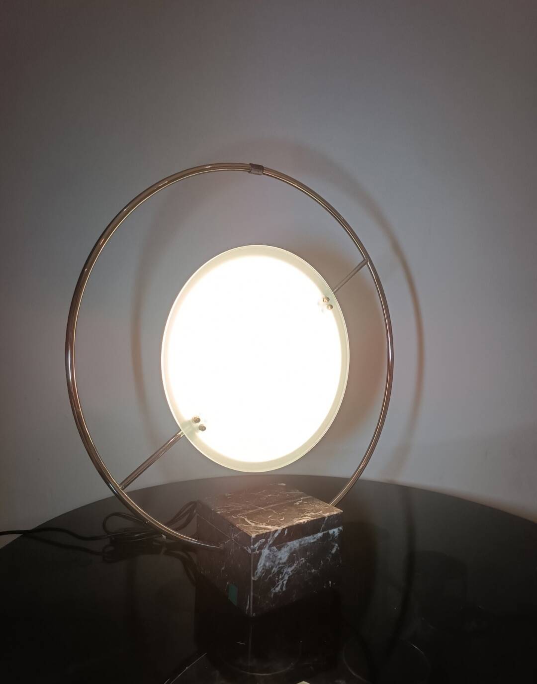 Saturn lamp by LG for Maison Lucien Gau 1980