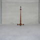 Antique walnut french floor lamp
