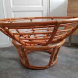 Papasan rattan chair