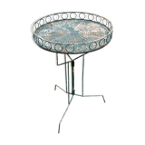 Garden pedestal table