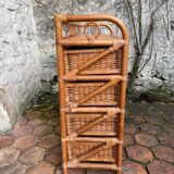 Vintage rattan chest of drawers