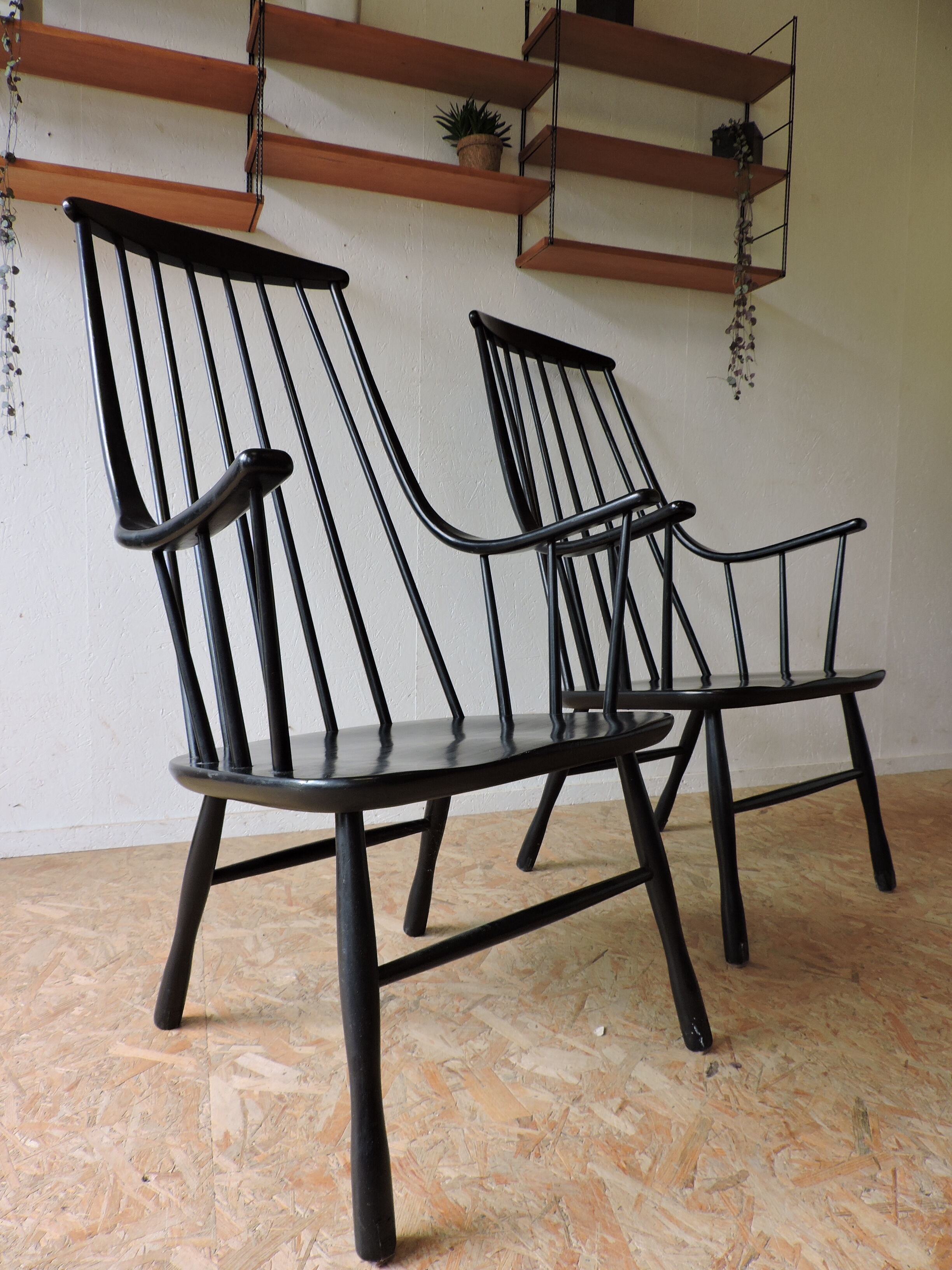 Pair of armchairs "Grandezza" Lena Larsson of the 1960s