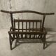 1970s rattan magazine rack