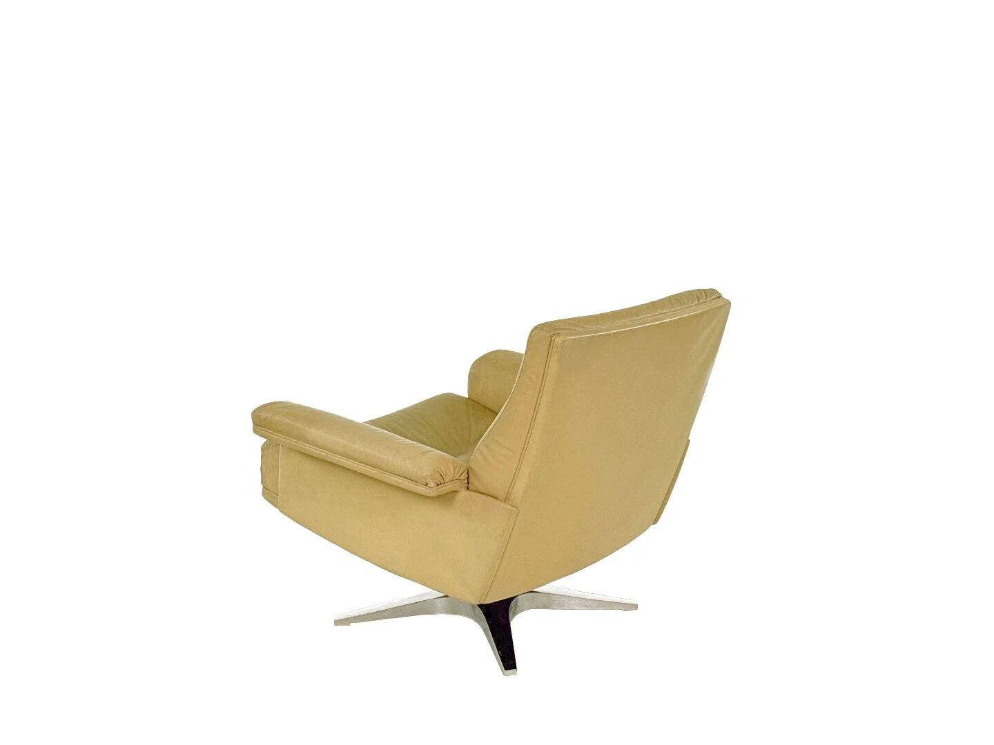 Fauteuil De Sede DS-35 en cuir crème, Suisse années 1970