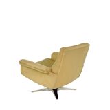 Fauteuil De Sede DS-35 en cuir crème, Suisse années 1970