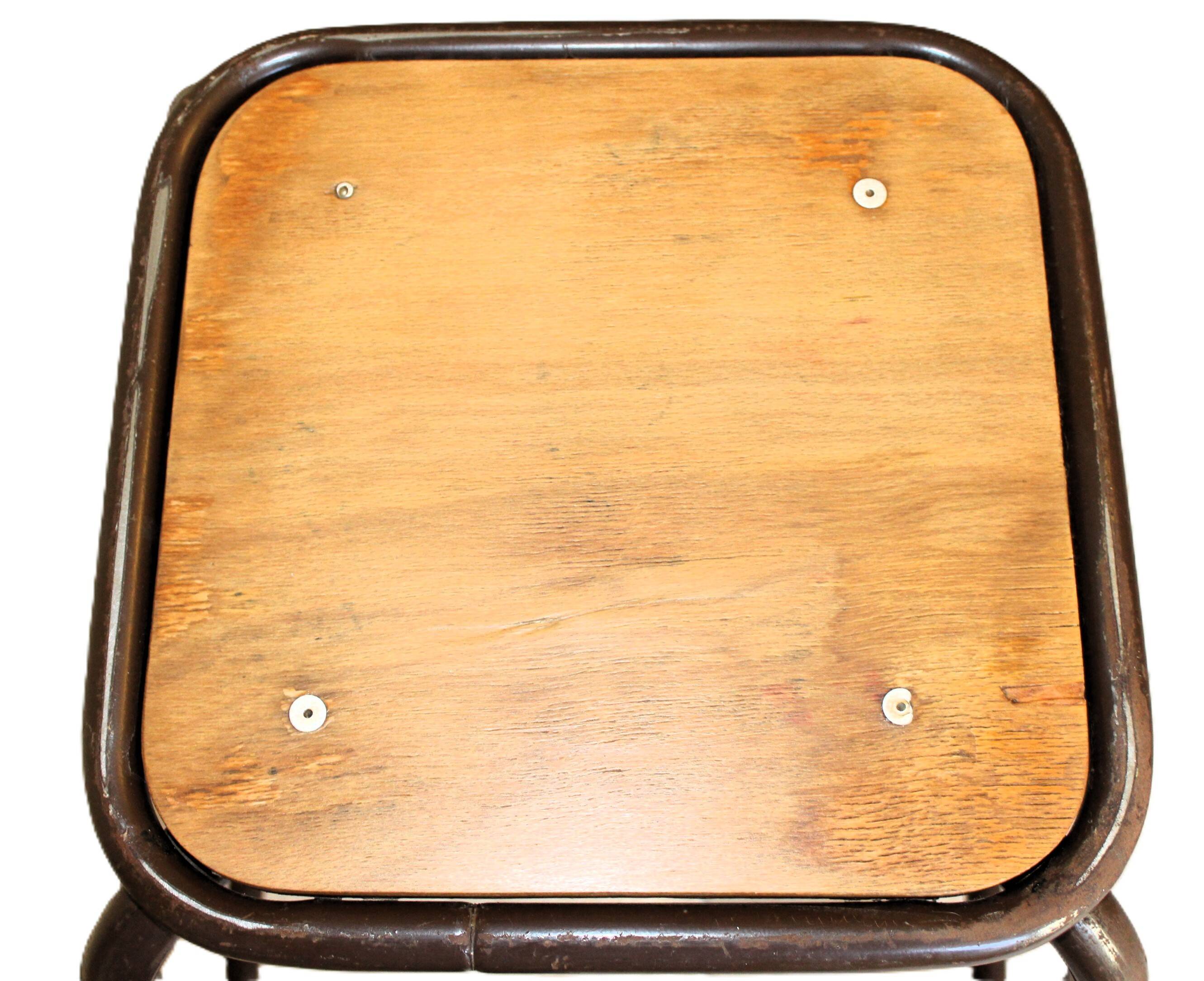 Tabouret  vintage industriel d’école