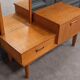 Scandinavian teak dressing table 1960 a mirror a drawer a lid