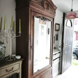 Bonnetière avec miroir