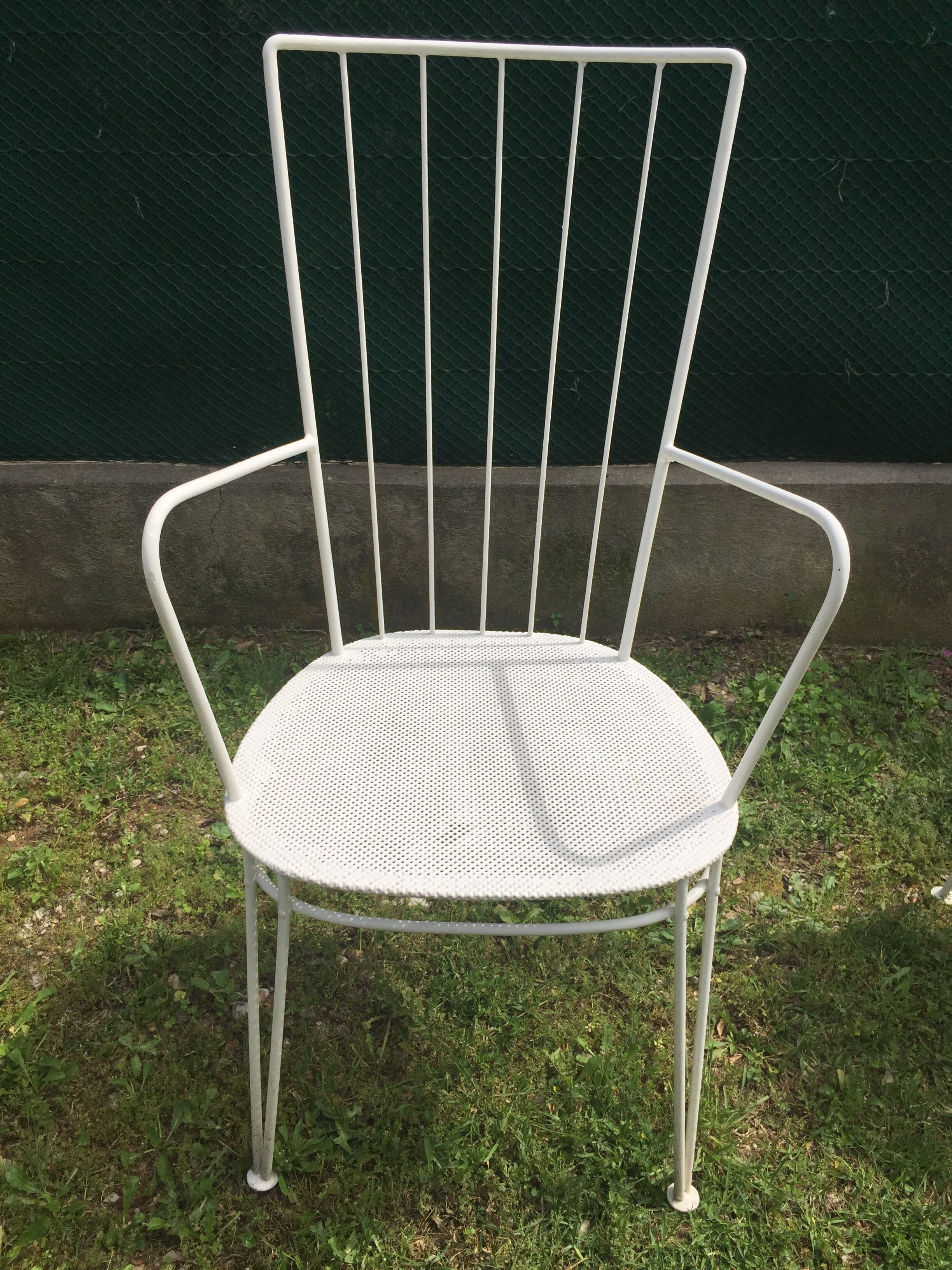 Lot of  3 metal garden chairs