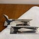 12 silver-plated metal knife rests Art Deco Yorel