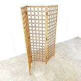 Bamboo room divider or folding screen, 1970s