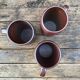 Set of 3 XL mugs in metallic sandstone-70s