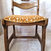 6 Guillerme et Chambron upholstered chairs. Lorraine model