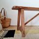Old wooden farm bench L140