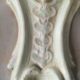 Patinated plaster wall cariatide console