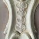 Patinated plaster wall cariatide console