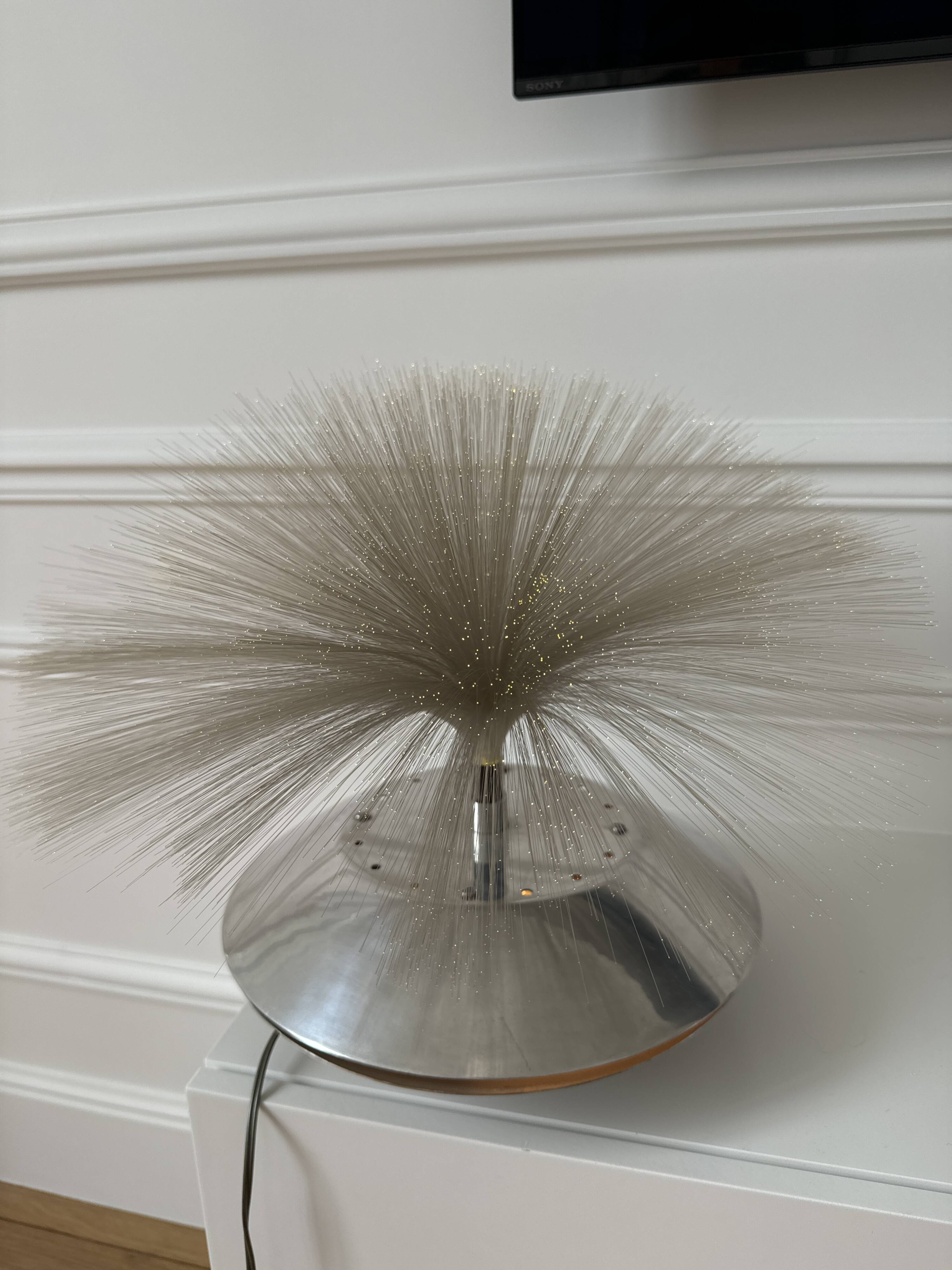 Vintage 70s cloud effect lamp