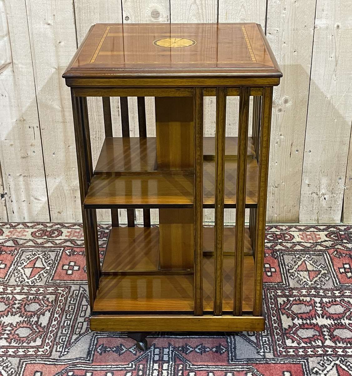 English yew revolving library from the 1950s