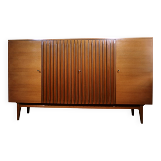 Buffet vintage en noyer, commode vintage, 1960