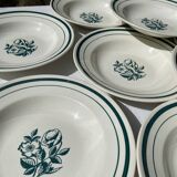 Gien flower plates