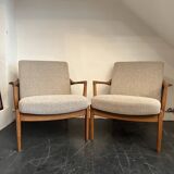 Scandinavian armchair pair Tove & Edvard Kindt-larsen