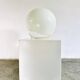 Large 'Nessa' Murano Glass Sphere Lamp In Opal White By Gino Vistosi For Vistosi, Italy 1970S
