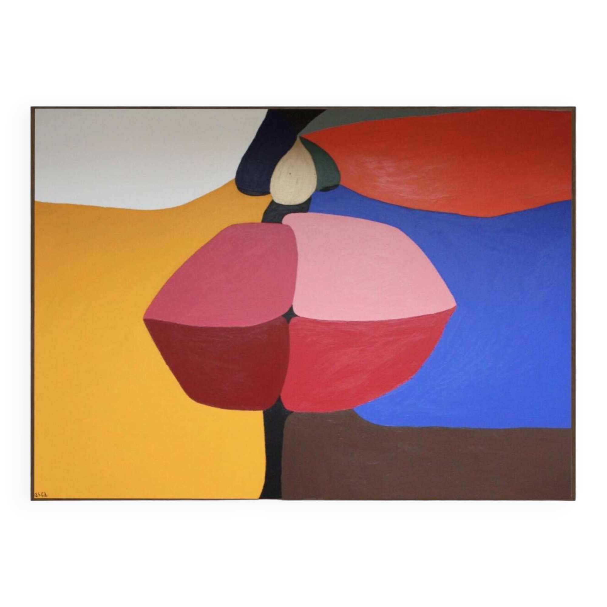 Peinture originale Embrasse-moi 100x81 cm