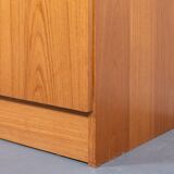 Two-piece wardrobe made of Danish teak veneer from the 1970s