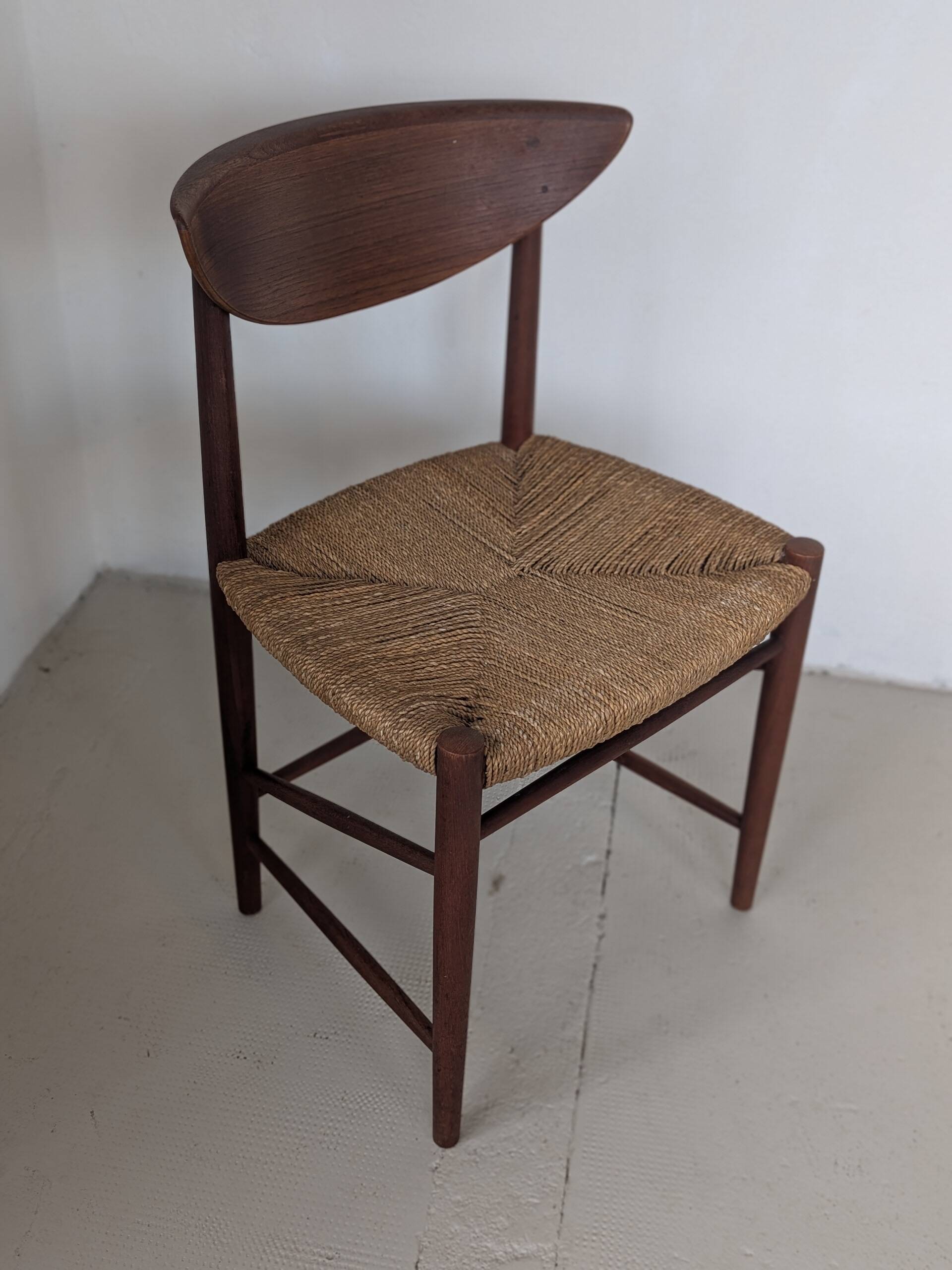Teak and rope chair by Peter Hvidt and Orla Molgaard