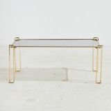 Metal and glass coffee table