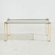 Metal and glass coffee table