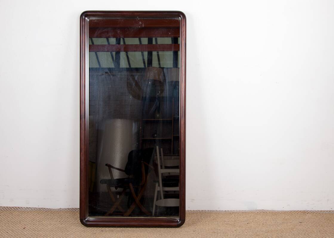 Grand miroir Danois Vintage en Palissandre modèle 206 par Aksel Kjersgaard.