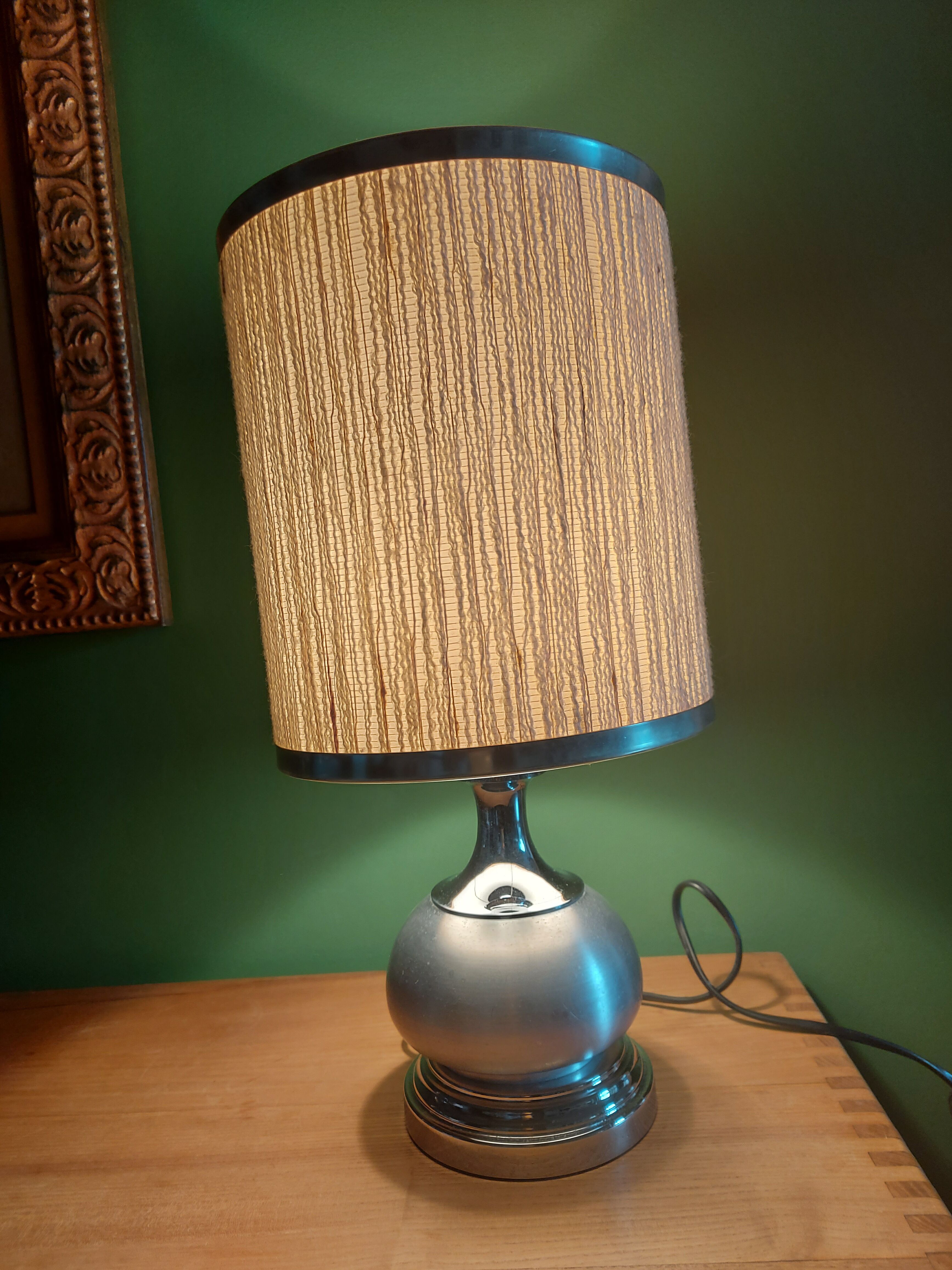 Vintage 70's metal lamp