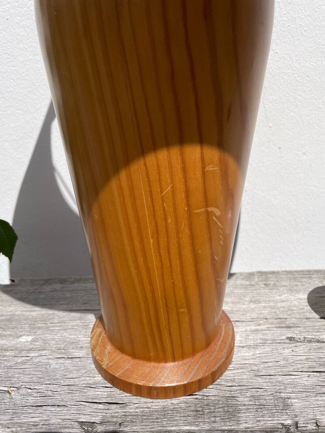 Large wooden lamp from IKEA, vintage design, 1980s