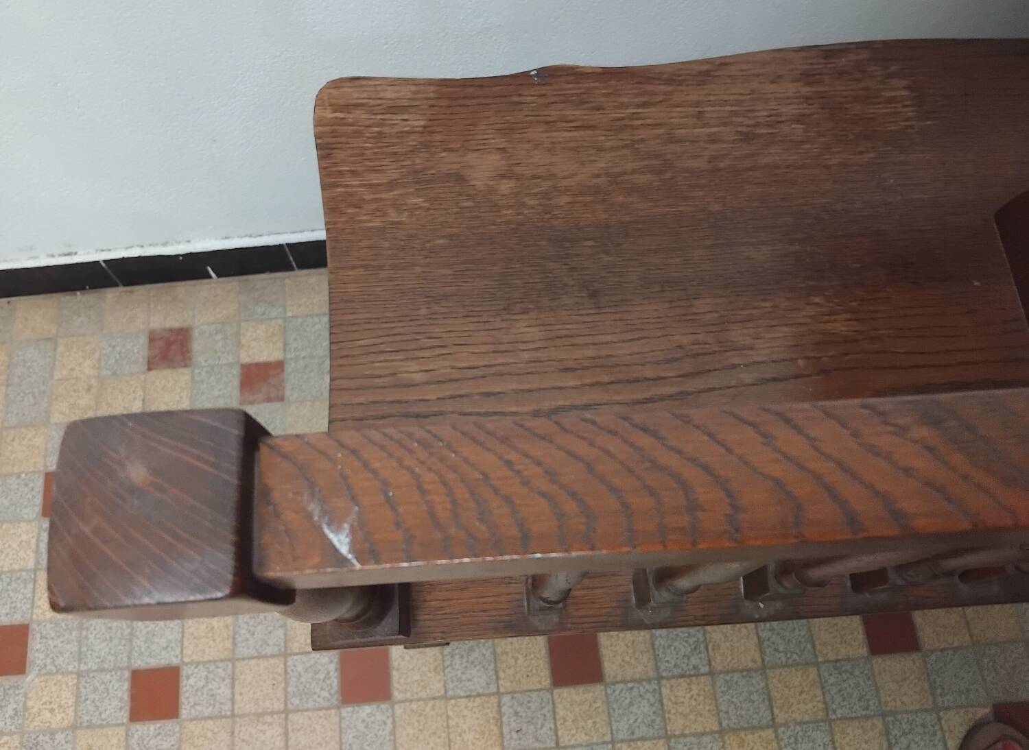 Antique vintage telephone bench furniture