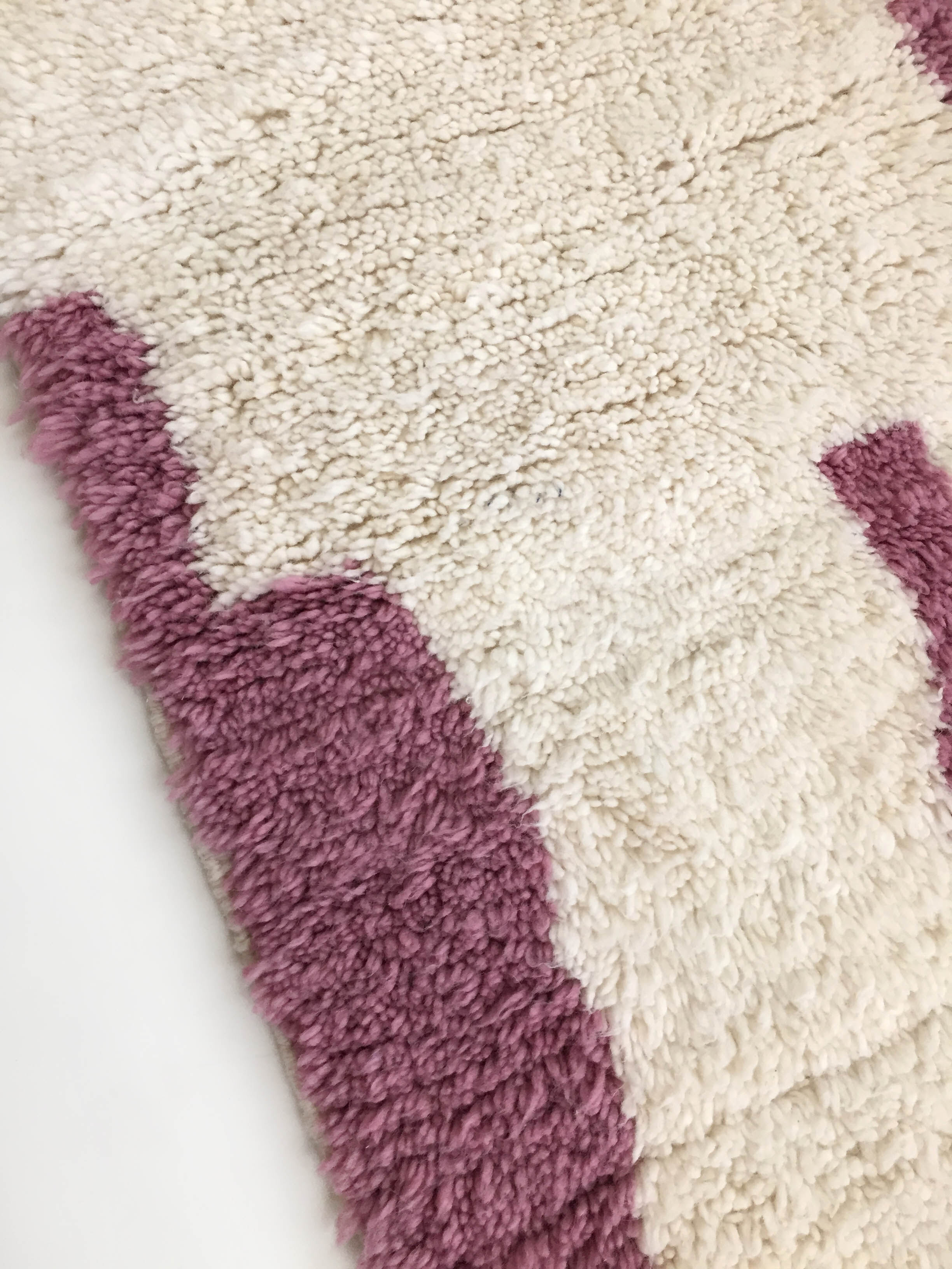 Moroccan Berber carpet Beni Ouarain ecru with colorful patterns 250x146cm