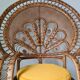Vintage Emmanuelle armchair in rattan