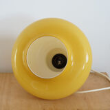 Ceiling lamp in yellow opaline 70s