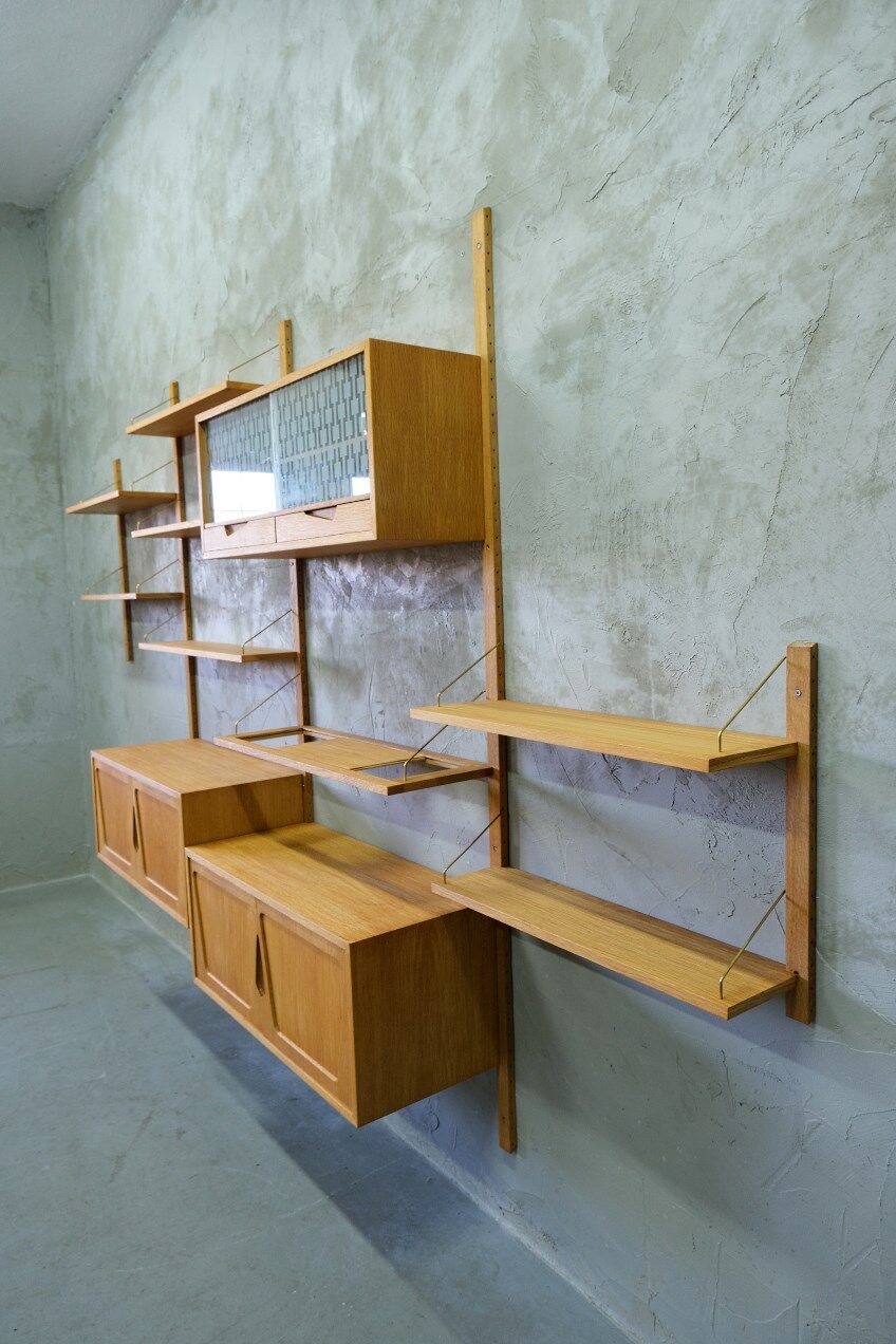 Modular Wall Unit by Kjell Riise for Brodrene Jatogs, Norway, 1960s