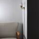 Fog & Mørup 2-Arm Brass and Opaline Glass Tulip Wall Lamp