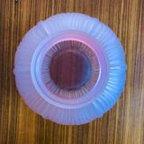 Art deco pink ball vase