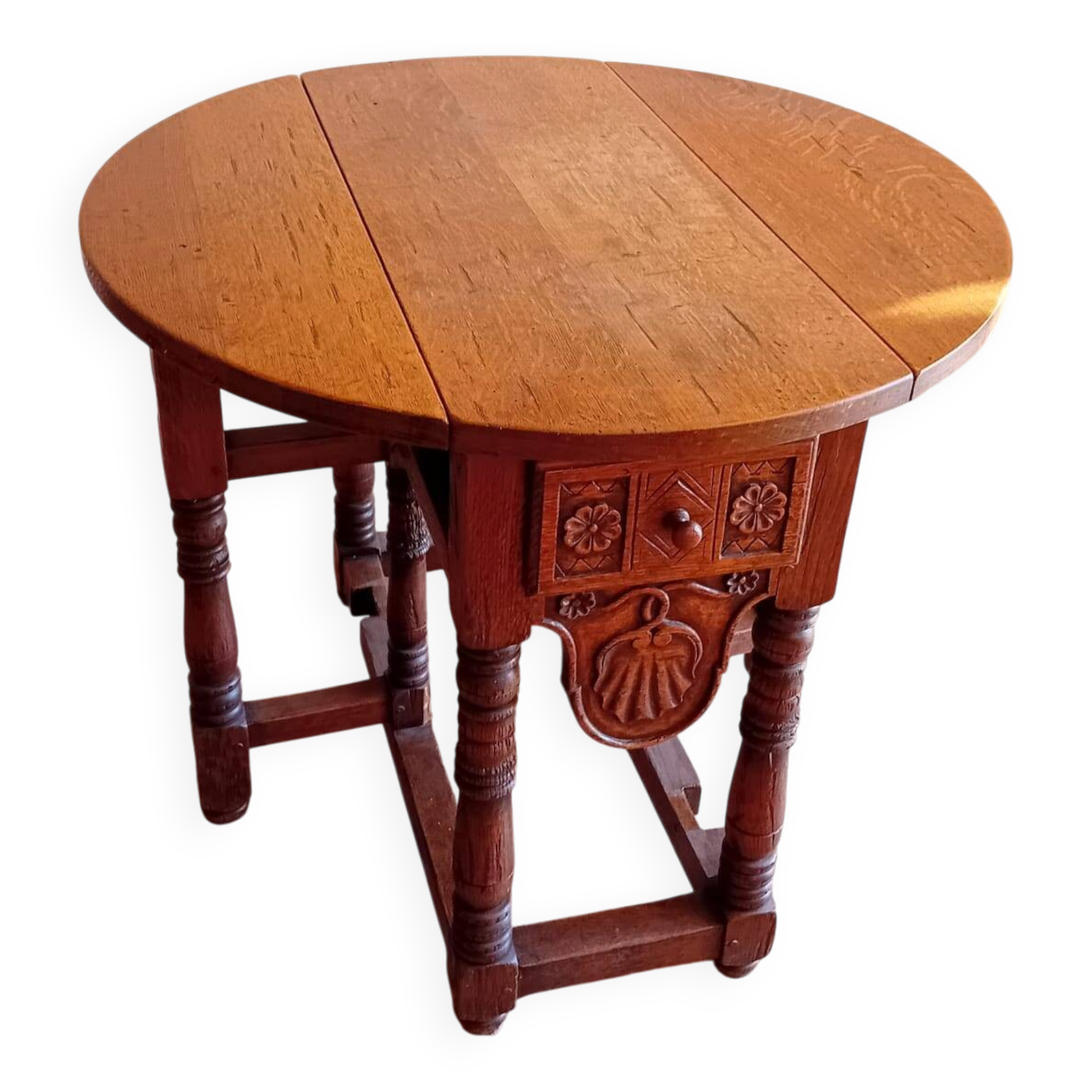 English folding gateleg table