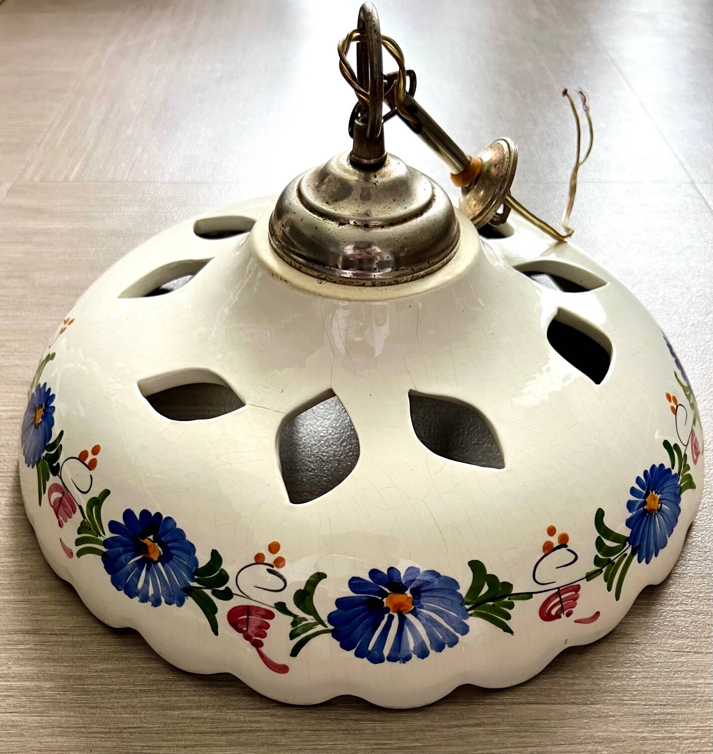 Ceramic/earthenware chandelier