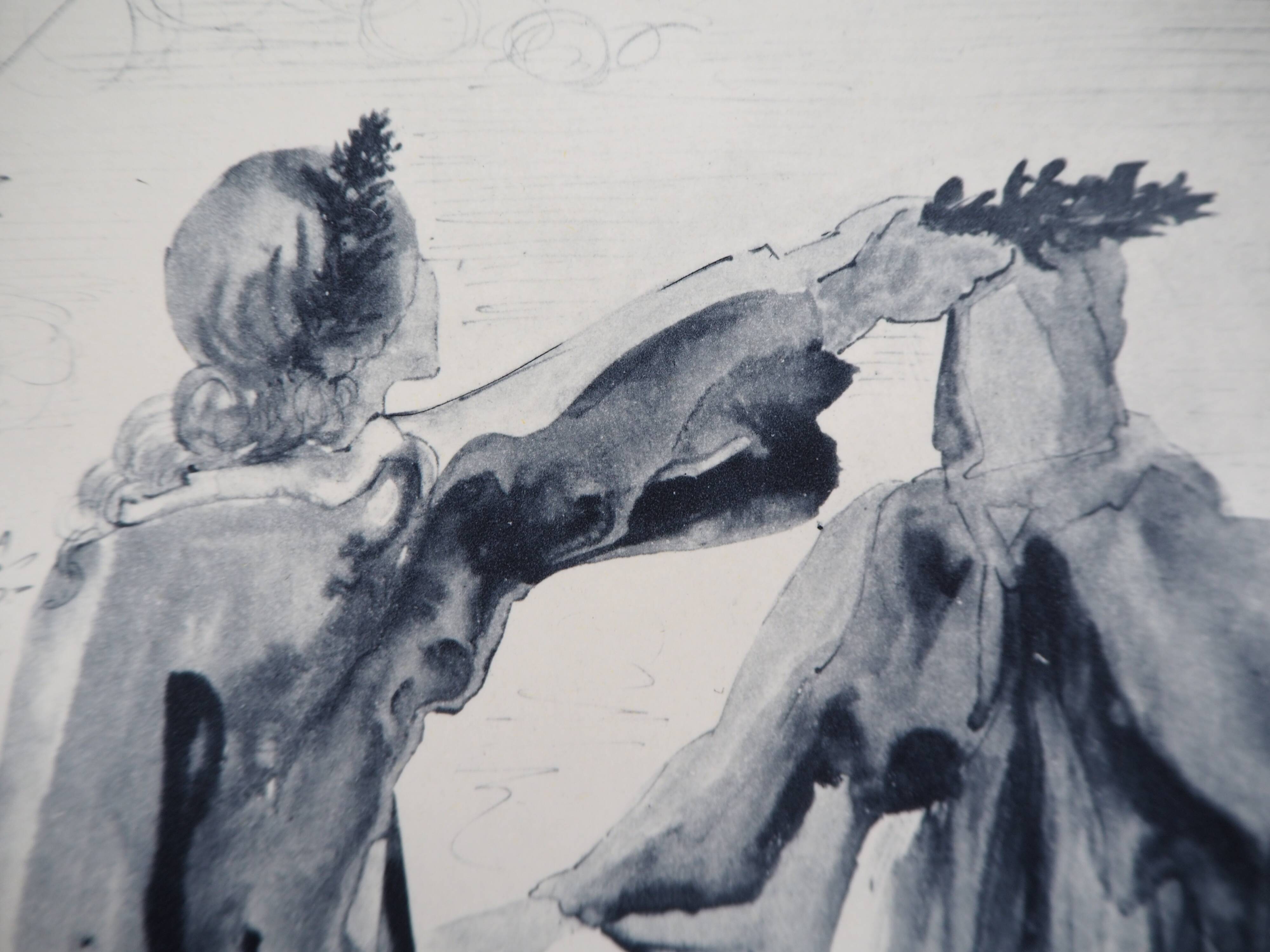 Salvador Dali: The Last Words of Virgil, signed engraving