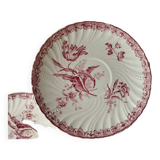 Set of 6 Fontanges Sarreguemines dessert plates