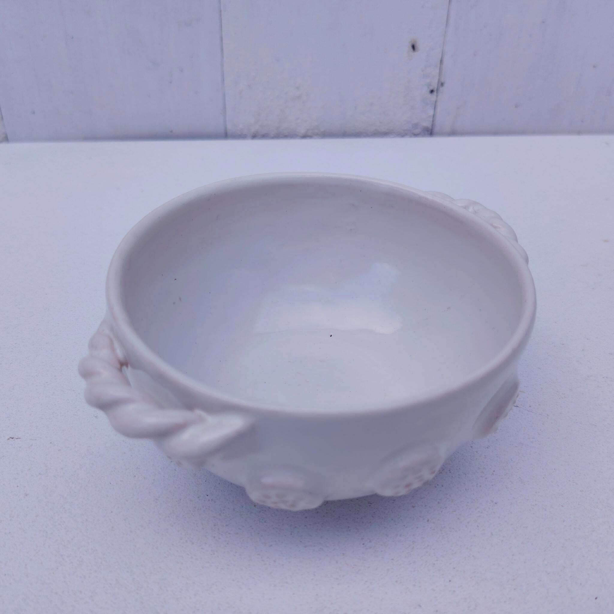 Malicorne earthenware bowl, Emile Tessier, vintage